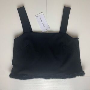 NWT Urban Revivo Frill Camisole Black Top